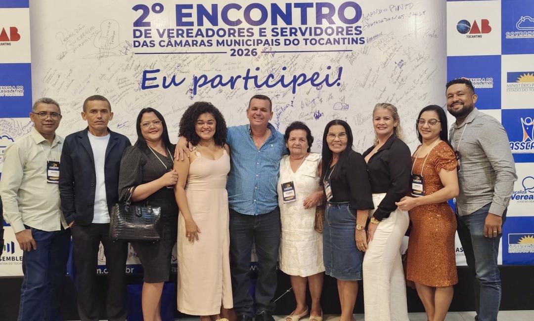 Câmara de Buriti do Tocantins marca presença no 2º Encontro de Vereadores e Servidores.